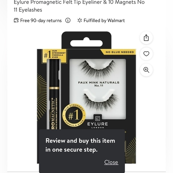 Eylure Promagnetic Felt Tip Eyeliner & 10 Magnets #1 Eyelashes NEW - Picture 1 of 10